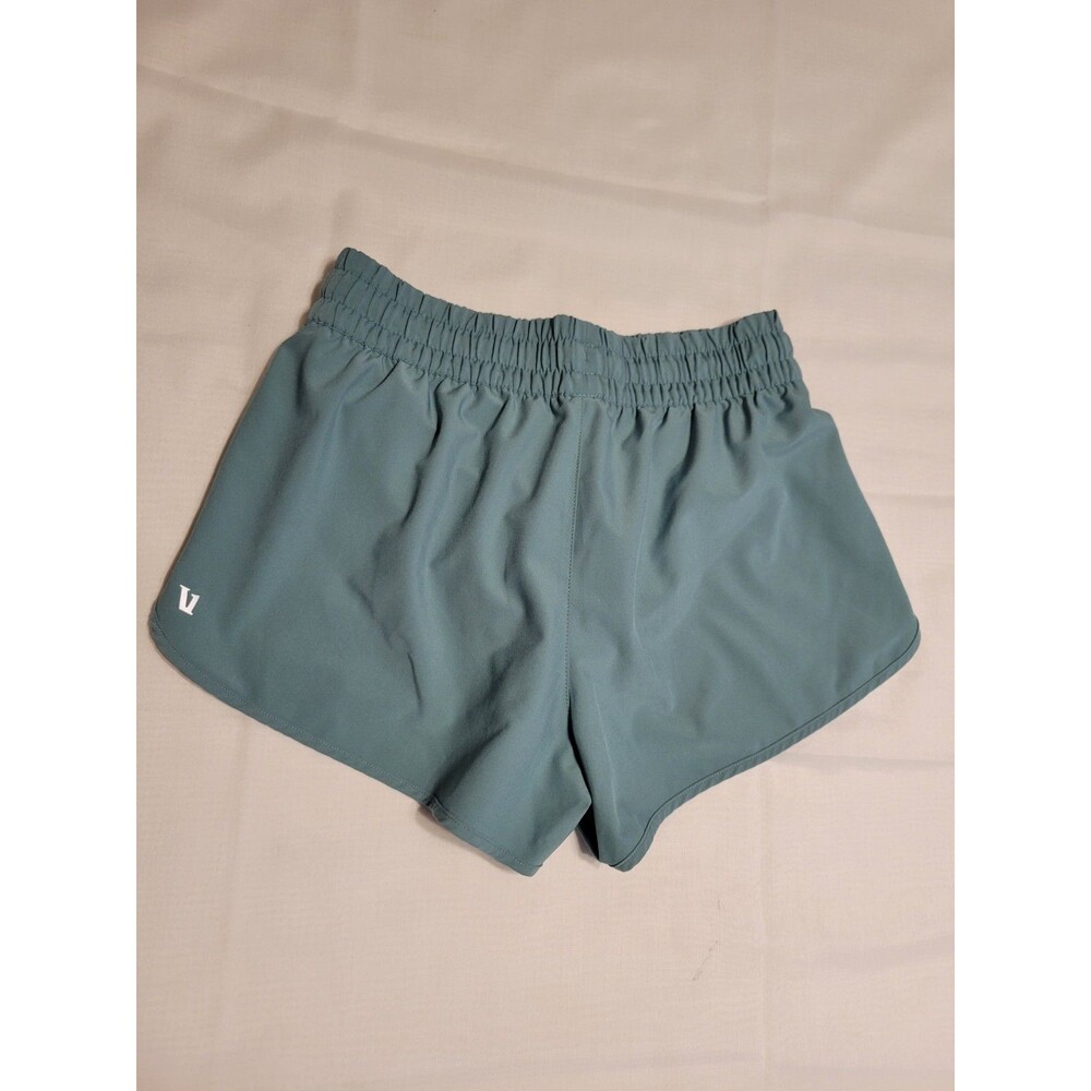 Vuori  Clementine Shorts  Women Teal  Lined  Zip Pocket Drawstring Size XS - Picture 2 of 6